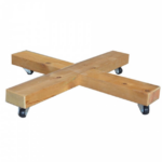 Ξύλινη Βάση γλάστρας τεράγωνη (με ρόδες)