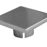 Τάπα αλουμινίου 4x4cm για κολώνα