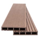 WPC τάβλα περίφραξης Light Brown αυλακωτή 2x12x360 cm (5040)