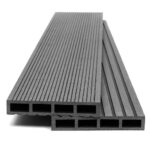 WPC τάβλα περίφραξης Light Grey αυλακωτή 2x12x360 cm (5055)