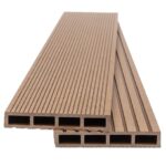 WPC τάβλα περίφραξης Teak αυλακωτή 2x12x360 cm (50150)