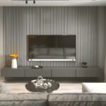 PS Panel Επένδυσης με 3D πηχάκια PIANO 1,2x12,2x290cm GREY OAK/RUST