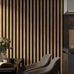 PS Panel Επένδυσης με 3D πηχάκια PIANO 1,2x12,2x290cm NAT. OAK/BLACK