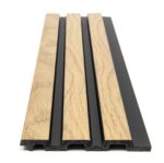 PS Panel Επένδυσης με 3D πηχάκια PIANO 1,2x12,2x290cm NAT. OAK/BLACK - Image 4