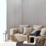 PS Panel Επένδυσης με 3D πηχάκια PIANO 1,2x12,2x290cm WALNUT/DARK GREY