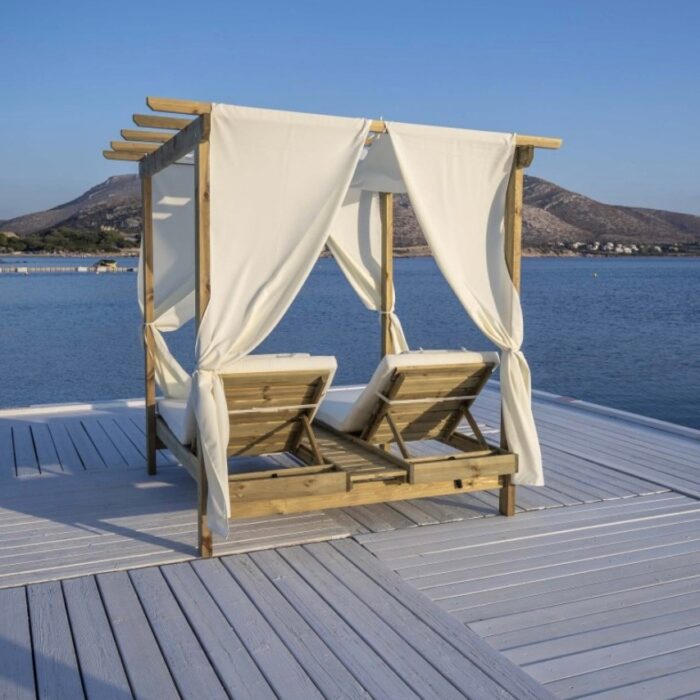 Διπλή ξαπλώστρα παραλίας 200 X 159 X (Y)195 cm - Image 5