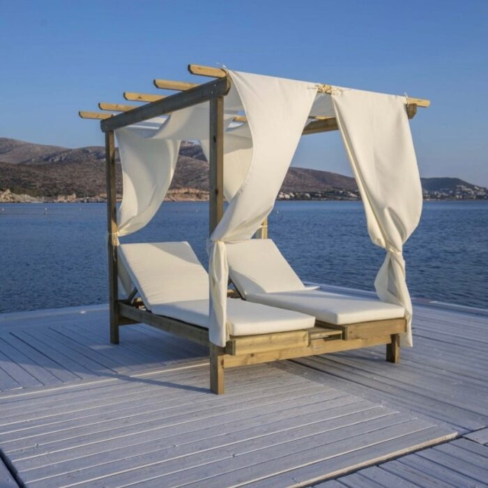 Διπλή ξαπλώστρα παραλίας 200 X 159 X (Y)195 cm - Image 9