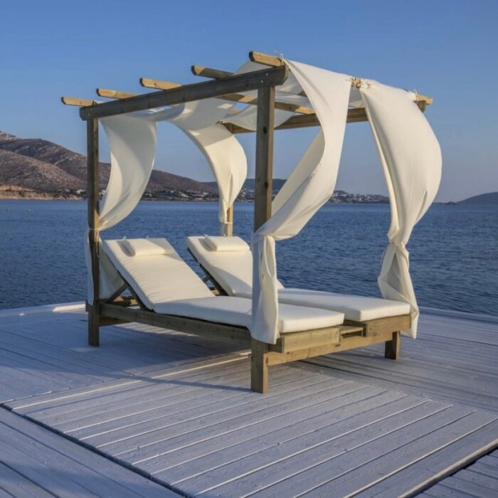 Διπλή ξαπλώστρα παραλίας 200 X 159 X (Y)195 cm - Image 6