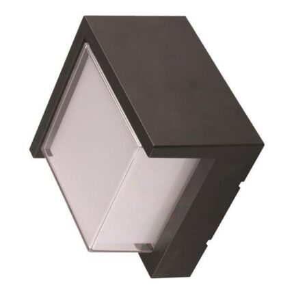 Απλίκα Τοίχου με κάλυπτρο τετράγωνη Led 160x160x100mm μαύρη