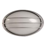 Απλίκα Τοίχου Οβάλ Αλουμινίου με γρίλιες Led 10W 215x150x100mm - Image 3