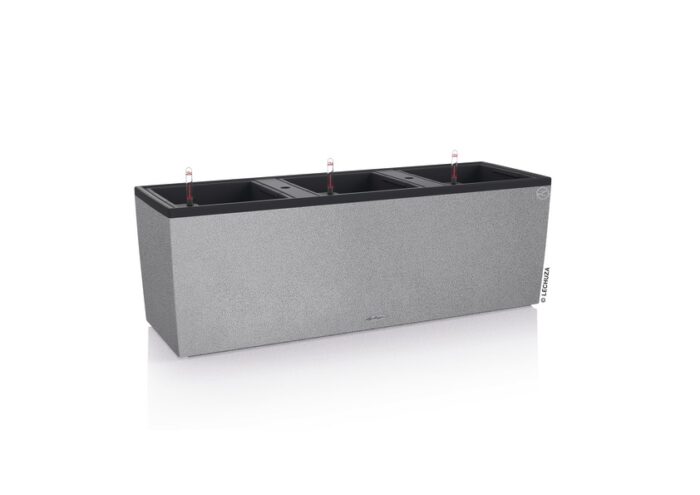 Αυτοποτιζόμενη Γλάστρα Lechuza  Trio Stone Stone Grey 100 x 29,5 x (Y) 34 cm - Image 1