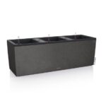 Αυτοποτιζόμενη Γλάστρα Lechuza  Trio Stone Graphite Black 100 x 29,5 x (Y) 34 cm