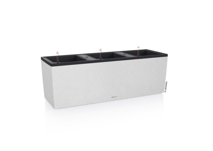Αυτοποτιζόμενη Γλάστρα Lechuza  Trio Stone White 100 x 29,5 x (Y) 34 cm - Image 1