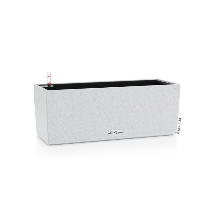 Αυτοποτιζόμενη Γλάστρα Lechuza Balconera Stone White - Image 1