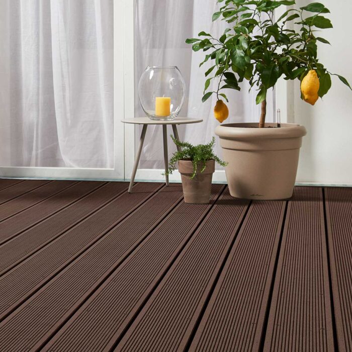 WPC τάβλα deck δαπέδου Dark Brown 2,3x14x360 cm 40110 - Image 4