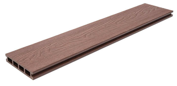 WPC τάβλα deck δαπέδου νέας γενιάς Light Brown 2,5x14,6x360 cm 8040 - Image 2