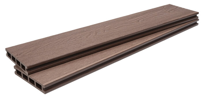 WPC τάβλα deck δαπέδου νέας γενιάς Light Brown 2,5x14,6x360 cm 8040 - Image 3