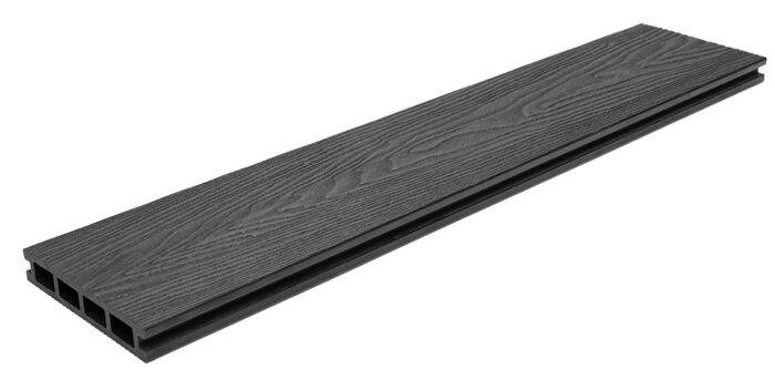 WPC τάβλα deck δαπέδου νέας γενιάς Dark Grey 2,5x14,6x360 cm 8050 - Image 2