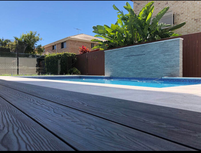 WPC τάβλα deck δαπέδου νέας γενιάς Dark Grey 2,5x14,6x360 cm 8050 - Image 5