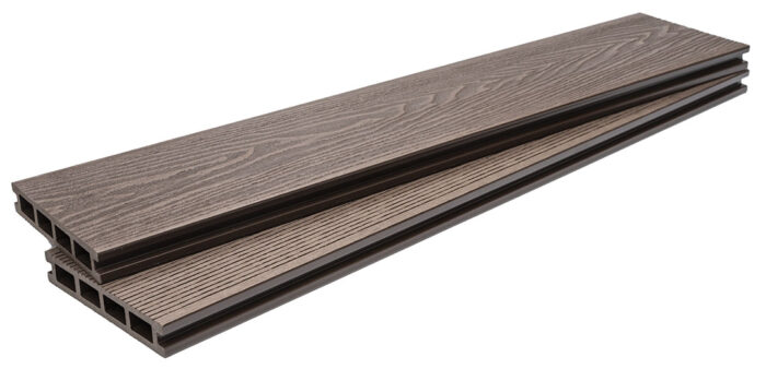 WPC τάβλα deck δαπέδου νέας γενιάς Dark Brown 2,5x14,6x360 cm 80110 - Image 3