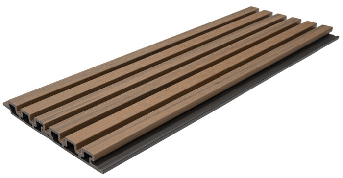 WPC Panel Επένδυσης 2ης Γενιάς με 3D πηχάκια 14,7cm x 290cm TEAK 5510 - Image 3