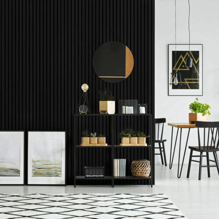 PS Panel Επένδυσης με 3D πηχάκια RESIDENCE 2,1x12,2x290cm BLACK (10) - Image 1