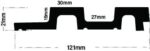 PS Panel Επένδυσης με 3D πηχάκια RESIDENCE 2,1x12,2x290cm WHITE (01) - Image 7