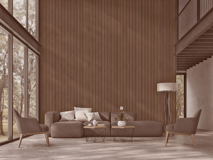 PS Panel Επένδυσης με 3D πηχάκια RESIDENCE 2,1x12,2x290cm DARK BROWN OAK (08) - Image 2