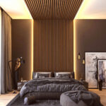 PS Panel Επένδυσης με 3D πηχάκια PIANO 1,2x12,2x290cm GOLDEN OAK/D.BROWN