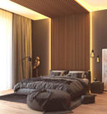 PS Panel Επένδυσης με 3D πηχάκια PIANO 1,2x12,2x290cm GOLDEN OAK/D.BROWN - Image 2