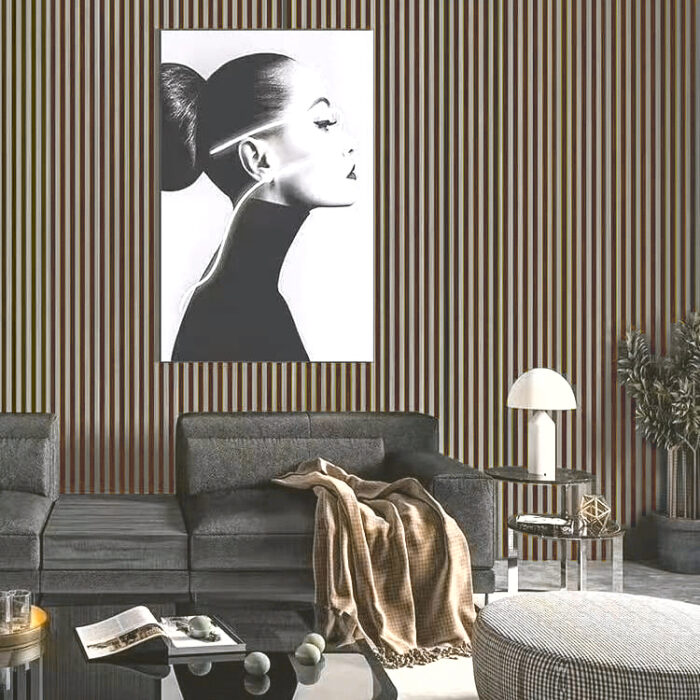 PS Panel Επένδυσης με 3D πηχάκια PIANO 1,2x12,2x290cm GREY OAK/RUST - Image 2