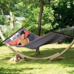 Αιώρα American Dream Grey με ξύλινη βάση 357 x 131 x 104 cm