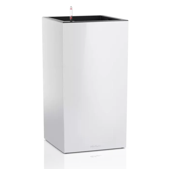 Αυτοποτιζόμενη Γλάστρα Lechuza Canto 40 High White High Gloss (Y)76x40x40cm - Image 1