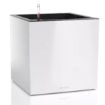 Αυτοποτιζόμενη Γλάστρα Lechuza Canto 40 Low White High Gloss (Y)40x40x40cm