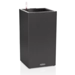 Αυτοποτιζόμενη Γλάστρα Lechuza Canto Stone LED High Graphite black
