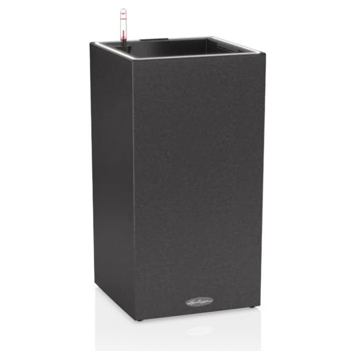 Αυτοποτιζόμενη Γλάστρα Lechuza Canto Stone LED High Graphite black - Image 1