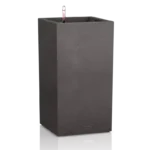 Αυτοποτιζόμενη Γλάστρα Lechuza Canto Stone High Graphite Black