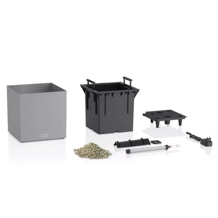 Αυτοποτιζόμενη Γλάστρα Lechuza Canto Stone LED Graphite Black - Image 9