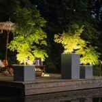 Αυτοποτιζόμενη Γλάστρα Lechuza Canto Stone LED Graphite Black - Image 2