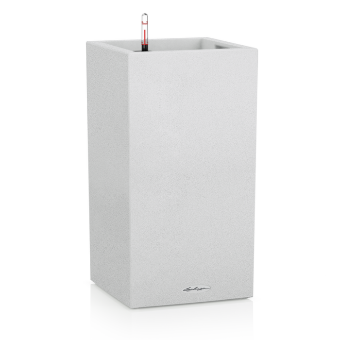 Αυτοποτιζόμενη Γλάστρα Lechuza Canto Stone High White - Image 1