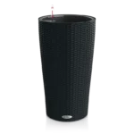 Αυτοποτιζόμενη Γλάστρα Lechuza Cilindro Cottage Graphite black