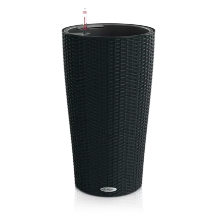Αυτοποτιζόμενη Γλάστρα Lechuza Cilindro Cottage Graphite black