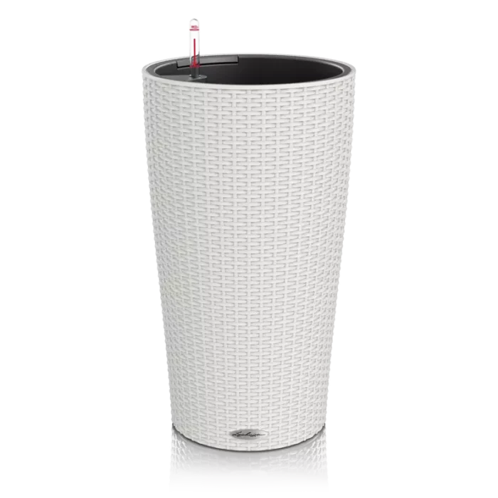 Αυτοποτιζόμενη Γλάστρα Lechuza Cilindro Cottage Light grey - Image 1