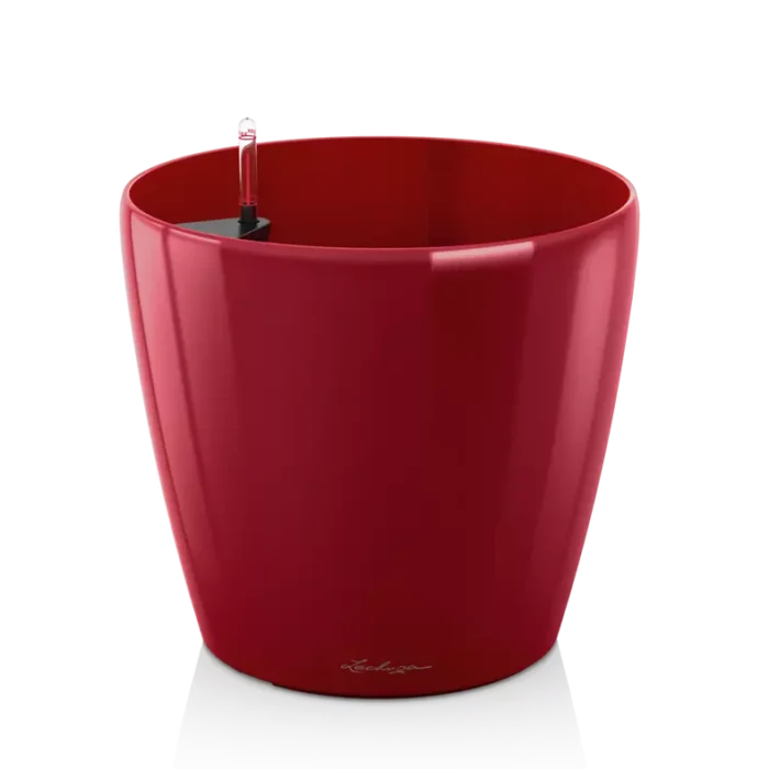 Αυτοποτιζόμενη Γλάστρα Lechuza Classico Scarlet Red High Gloss - Image 1