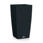 Αυτοποτιζόμενη Γλάστρα Lechuza Cubico Cottage Graphite Black