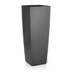 Αυτοποτιζόμενη Γλάστρα Lechuza Cubico Alto Charcoal Metallic High Gloss (Y)105x40x40cm