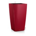 Αυτοποτιζόμενη Γλάστρα Lechuza Cubico Red High Gloss