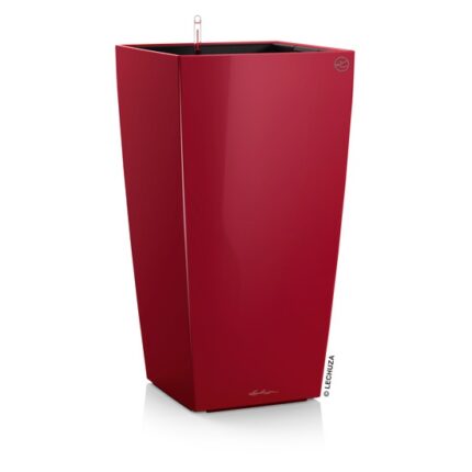 Αυτοποτιζόμενη Γλάστρα Lechuza Cubico Red High Gloss