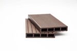 WPC τάβλα περίφραξης Dark Brown αυλακωτή 2x11x360 cm (110)