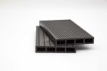 WPC τάβλα περίφραξης Dark Grey αυλακωτή 2x11x360 cm (050)